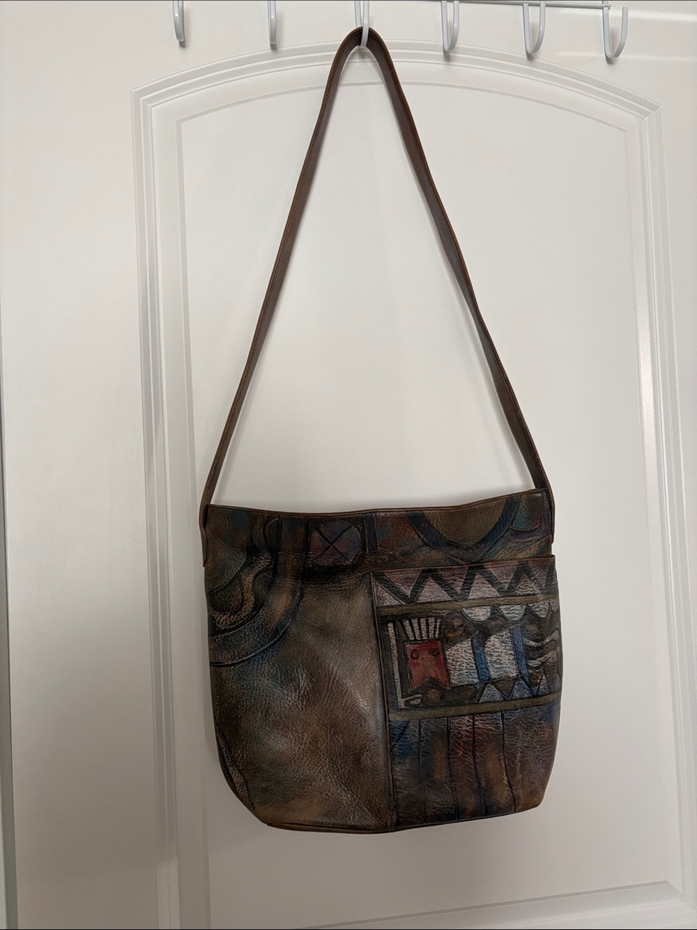 Jane Yoo Handpainted leather Purse